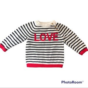 H&M LOVE Sweater Size 6-9 Months